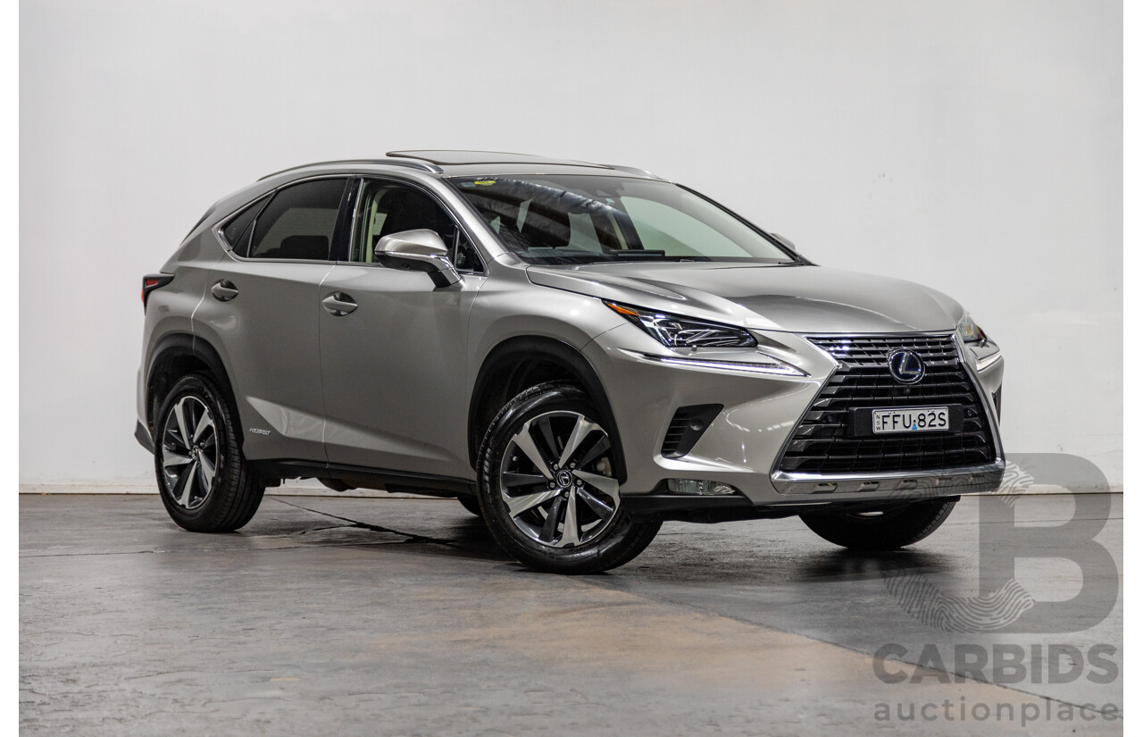 05/2020 Lexus NX300h Sports Luxury Hybrid (AWD) AYZ15R MY20 4d Wagon Titanium Metallic Grey 2.5L / 105kw Hybrid