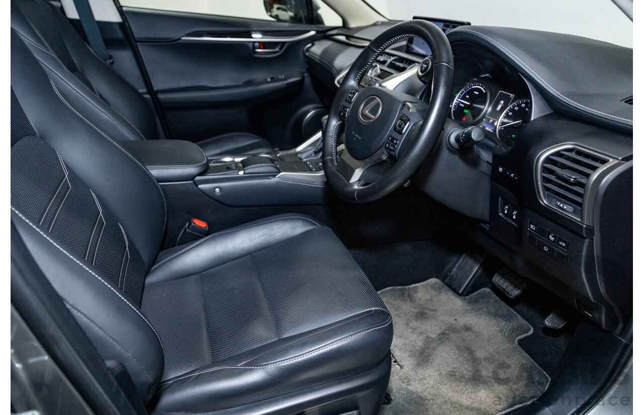 05/2020 Lexus NX300h Sports Luxury Hybrid (AWD) AYZ15R MY20 4d Wagon Titanium Metallic Grey 2.5L / 105kw Hybrid