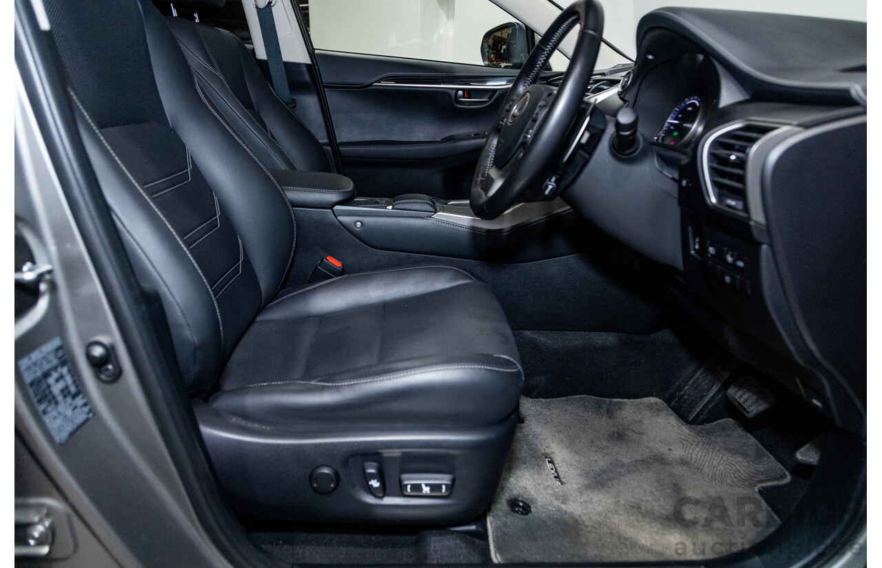 05/2020 Lexus NX300h Sports Luxury Hybrid (AWD) AYZ15R MY20 4d Wagon Titanium Metallic Grey 2.5L / 105kw Hybrid