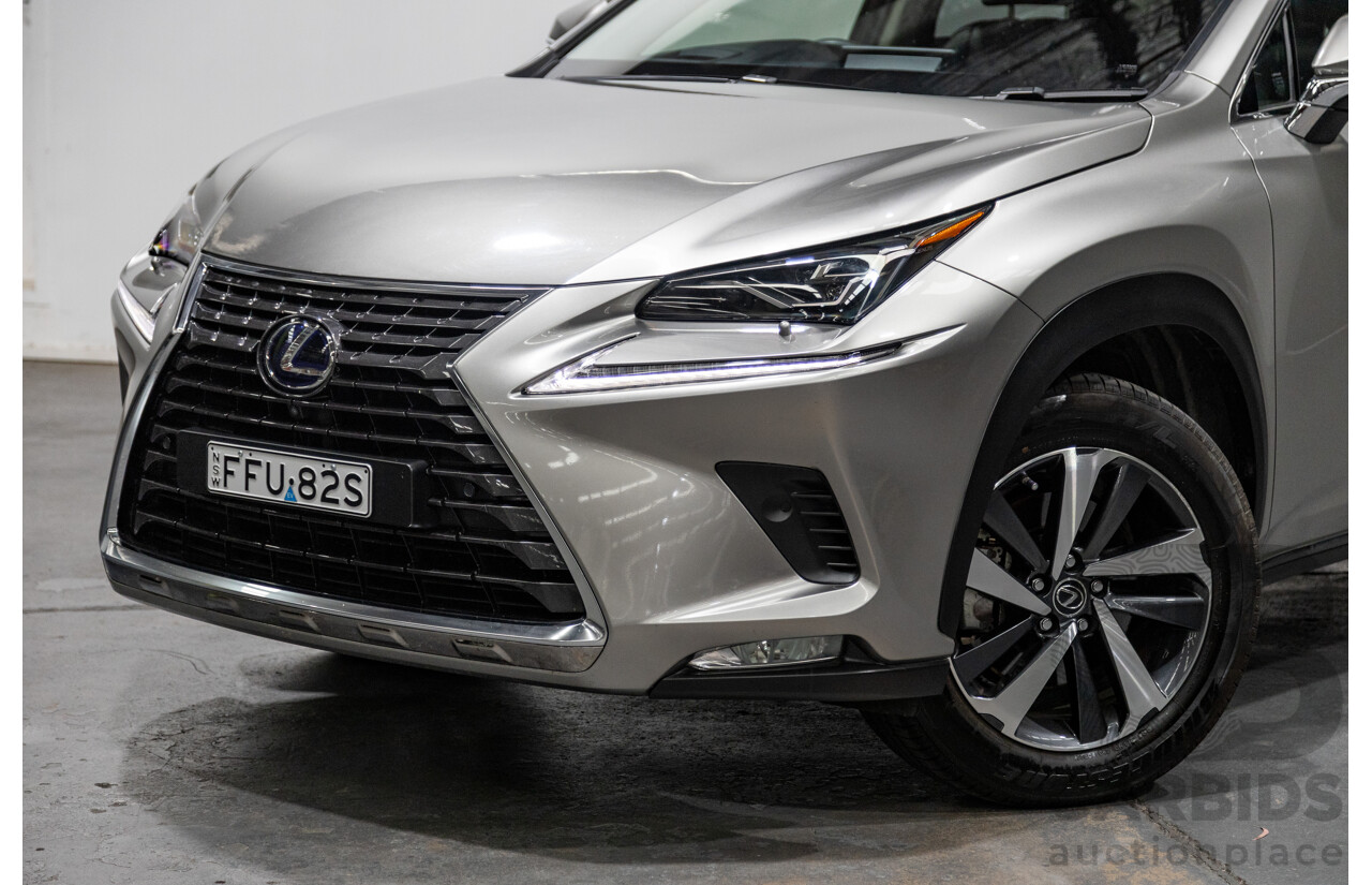 05/2020 Lexus NX300h Sports Luxury Hybrid (AWD) AYZ15R MY20 4d Wagon Titanium Metallic Grey 2.5L / 105kw Hybrid