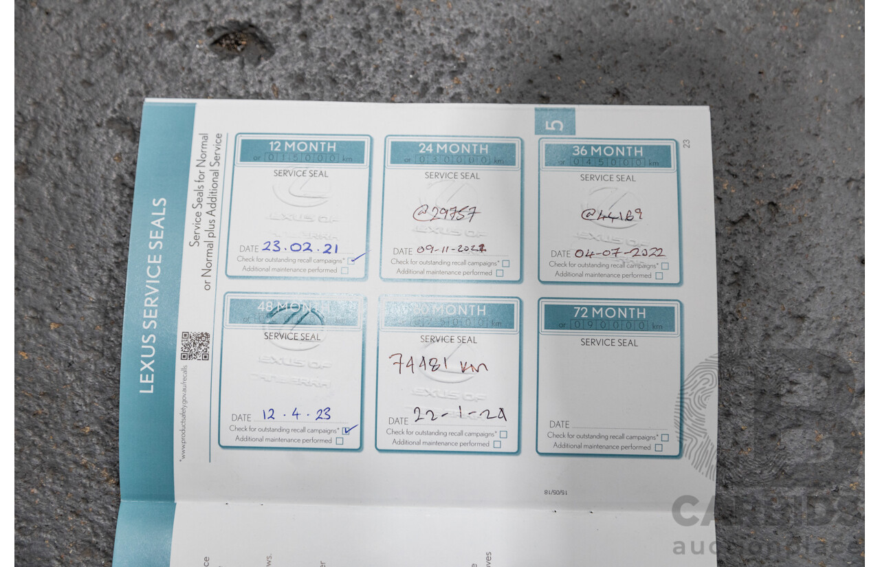 05/2020 Lexus NX300h Sports Luxury Hybrid (AWD) AYZ15R MY20 4d Wagon Titanium Metallic Grey 2.5L / 105kw Hybrid