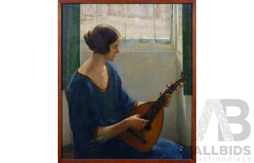 Adelaide Perry (1891-1973), By the Window - London 1924, Oil on Canvas