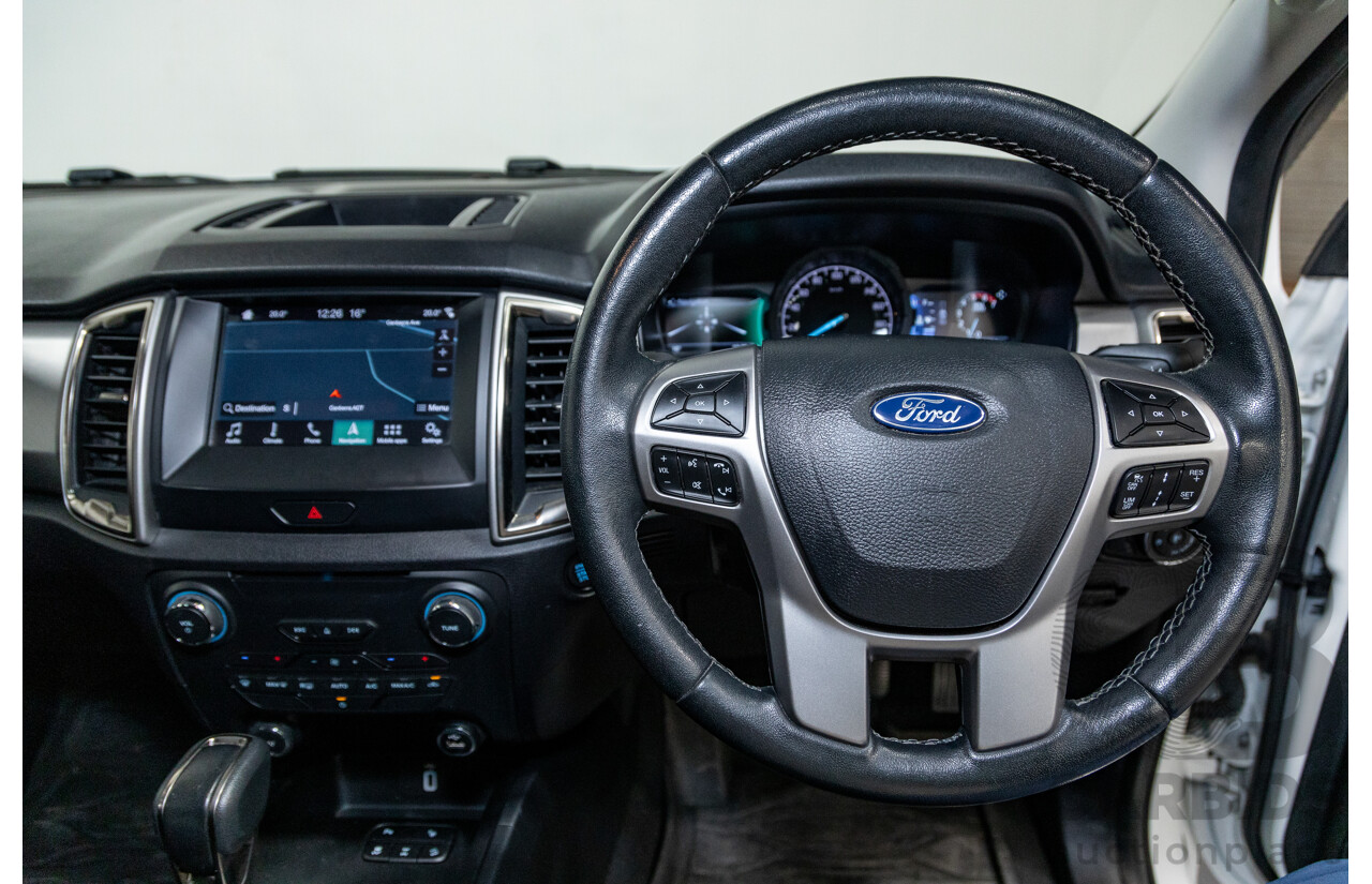 04/2019 Ford Ranger XLT PX MkIII (4x4) MY19 4d Double Cab White Turbo Diesel 3.2L