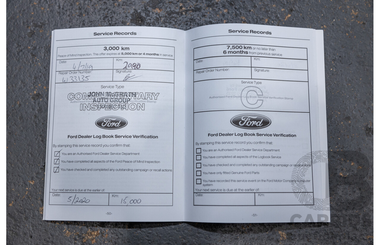 04/2019 Ford Ranger XLT PX MkIII (4x4) MY19 4d Double Cab White Turbo Diesel 3.2L