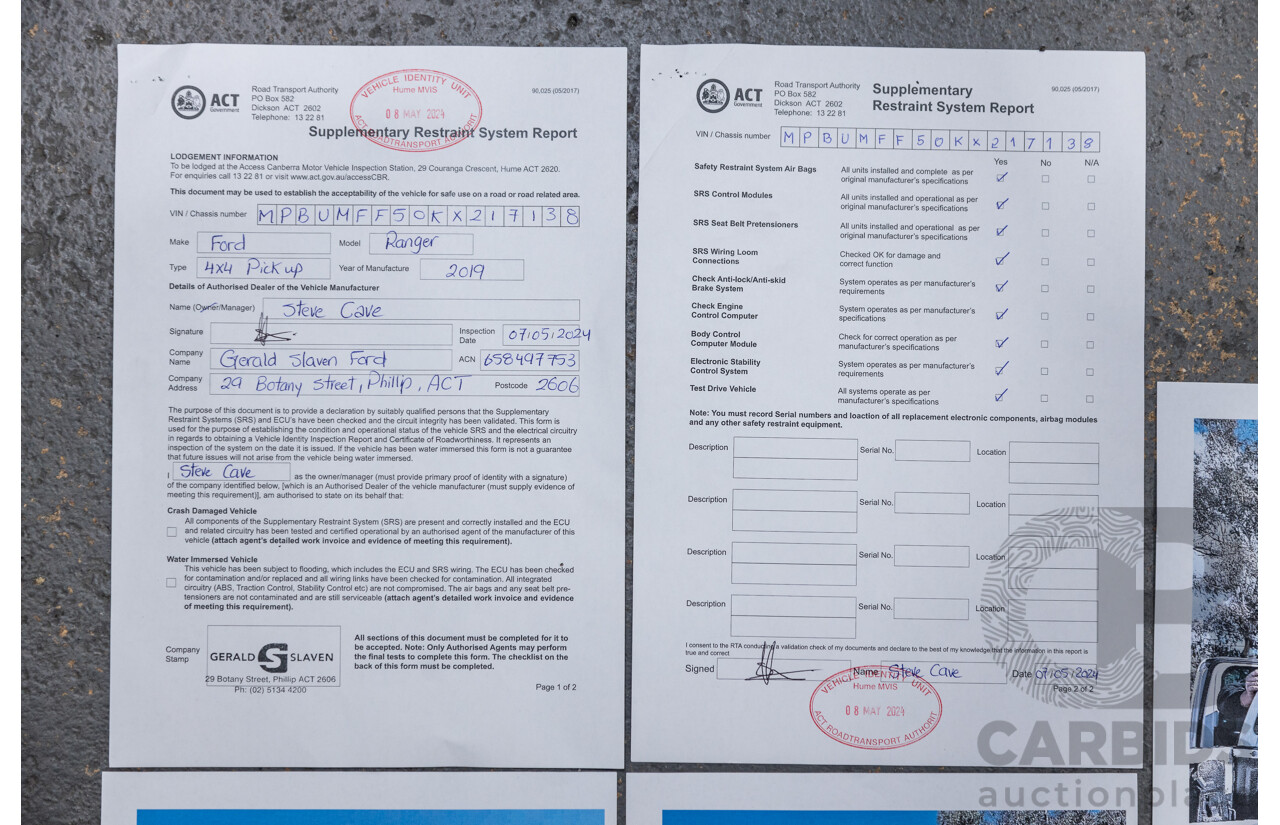 04/2019 Ford Ranger XLT PX MkIII (4x4) MY19 4d Double Cab White Turbo Diesel 3.2L