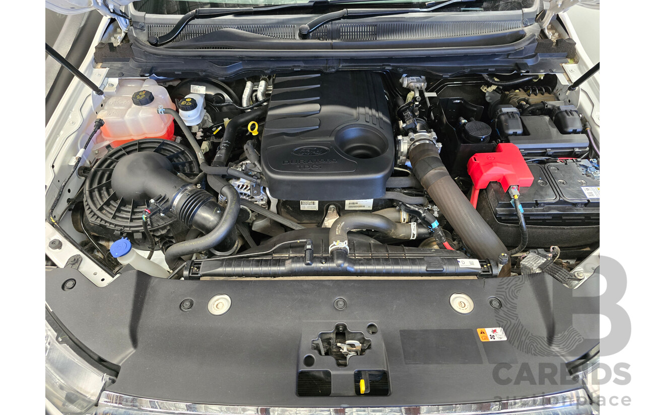 04/2019 Ford Ranger XLT PX MkIII (4x4) MY19 4d Double Cab White Turbo Diesel 3.2L