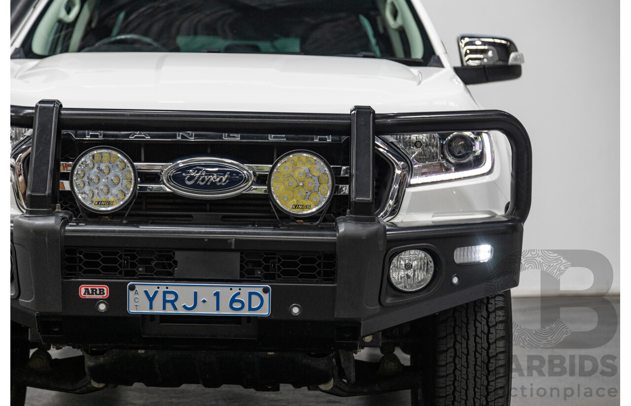 04/2019 Ford Ranger XLT PX MkIII (4x4) MY19 4d Double Cab White Turbo Diesel 3.2L