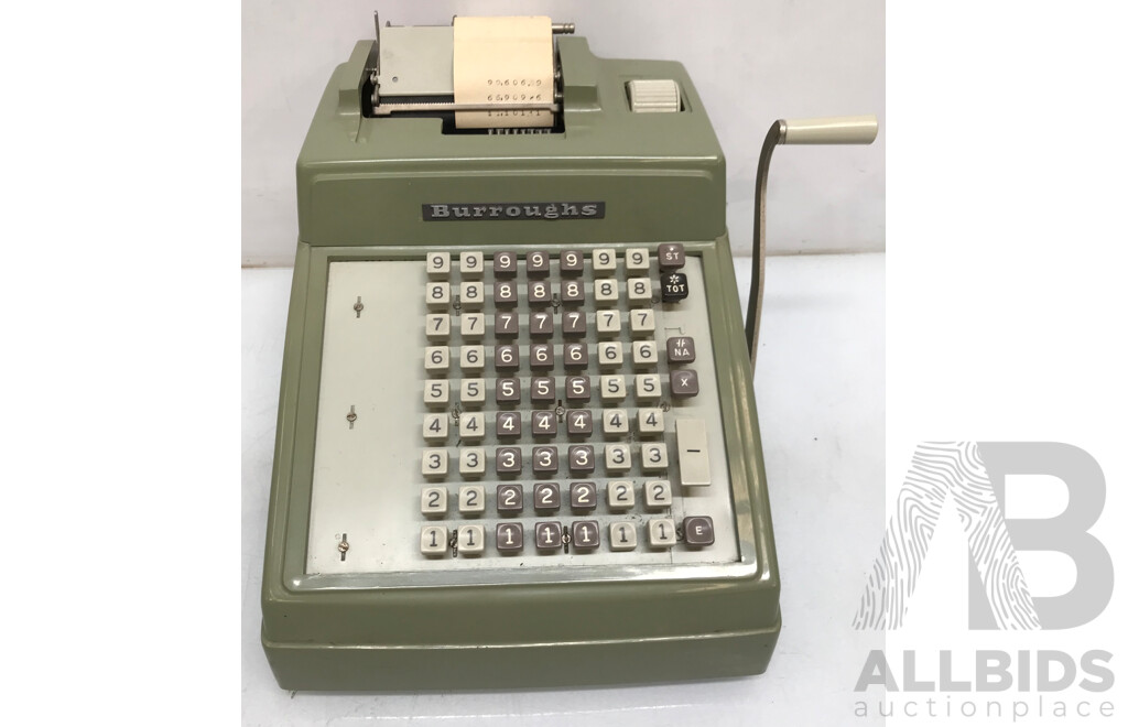 Vintage Burroughs Adding Machine