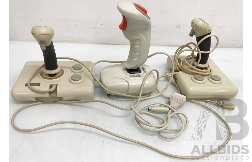 Vintage Retro Computer Joysticks