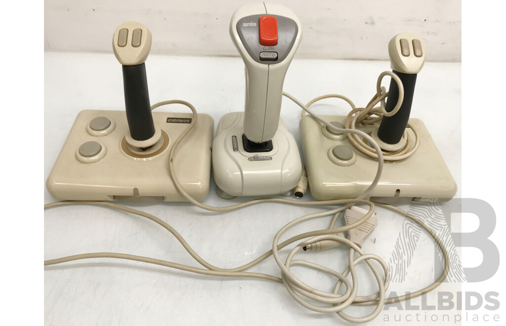 Vintage Retro Computer Joysticks