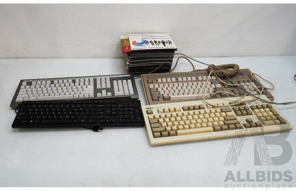 Assorted Lot of Vintage Keyboards