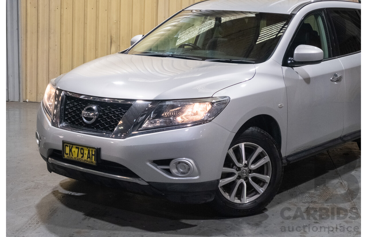 7/2015 Nissan Pathfinder ST R52 4d Wagon Metallic Silver V6 3.5L - 7 Seater