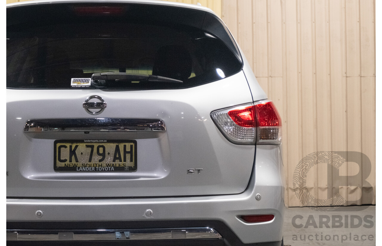 7/2015 Nissan Pathfinder ST R52 4d Wagon Metallic Silver V6 3.5L - 7 Seater