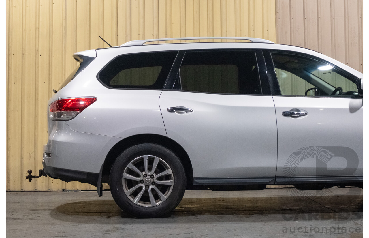 7/2015 Nissan Pathfinder ST R52 4d Wagon Metallic Silver V6 3.5L - 7 Seater