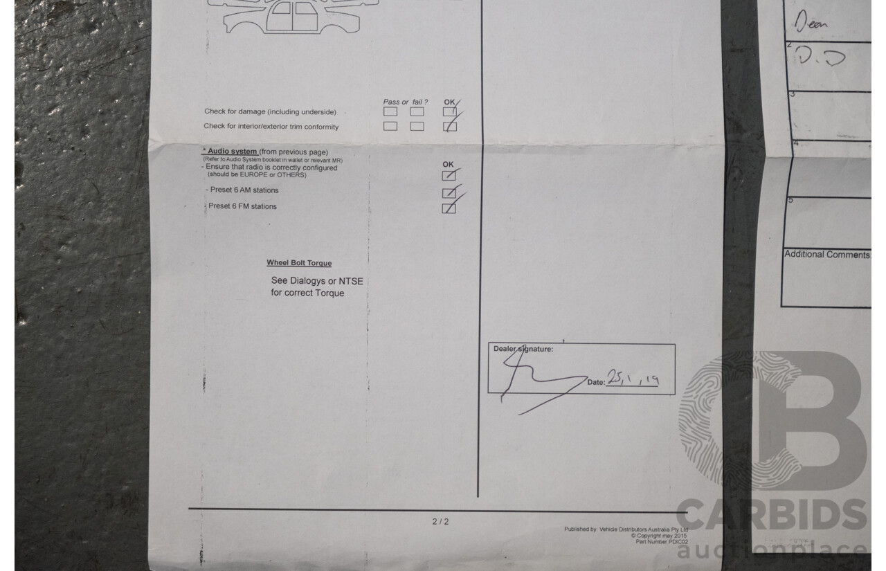 1/2019 Renault Trafic SWB X82 4d Van White Turbo Diesel 1.6L