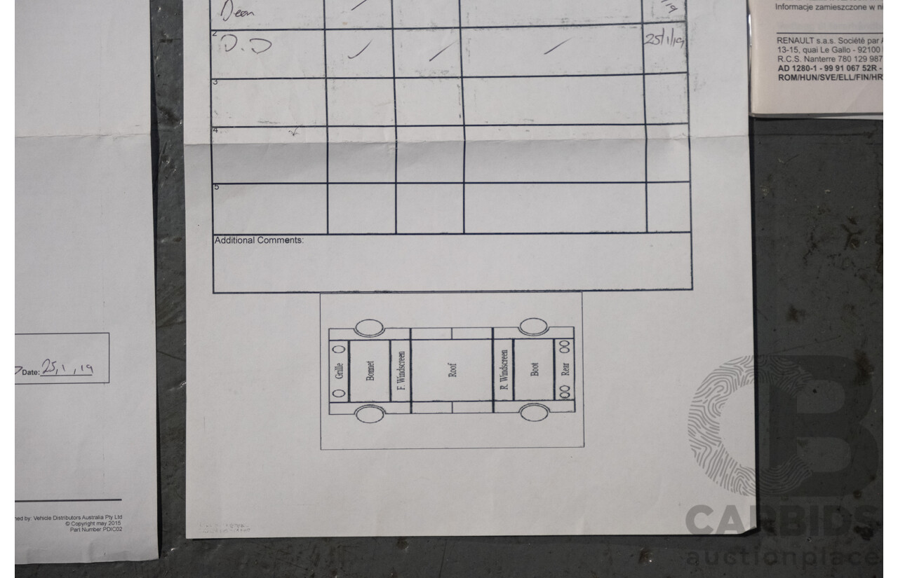 1/2019 Renault Trafic SWB X82 4d Van White Turbo Diesel 1.6L