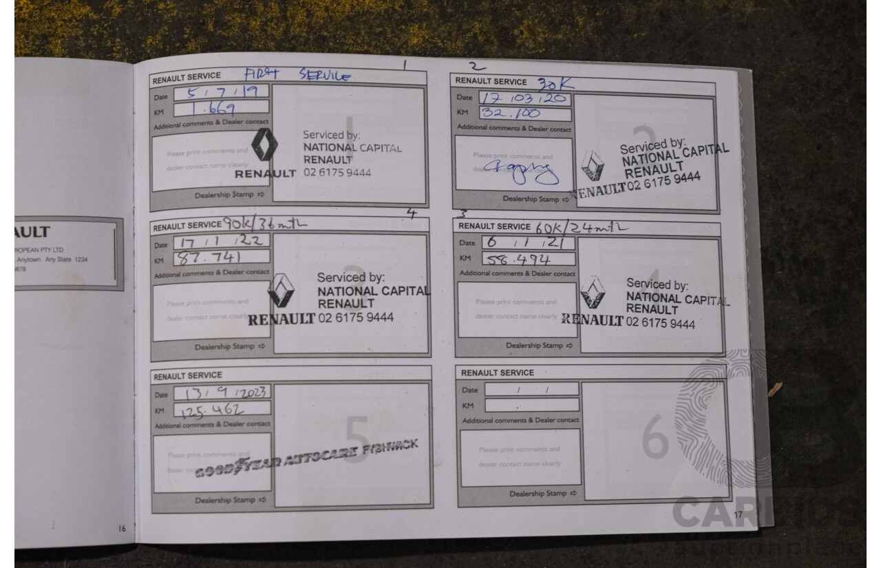 1/2019 Renault Trafic SWB X82 4d Van White Turbo Diesel 1.6L