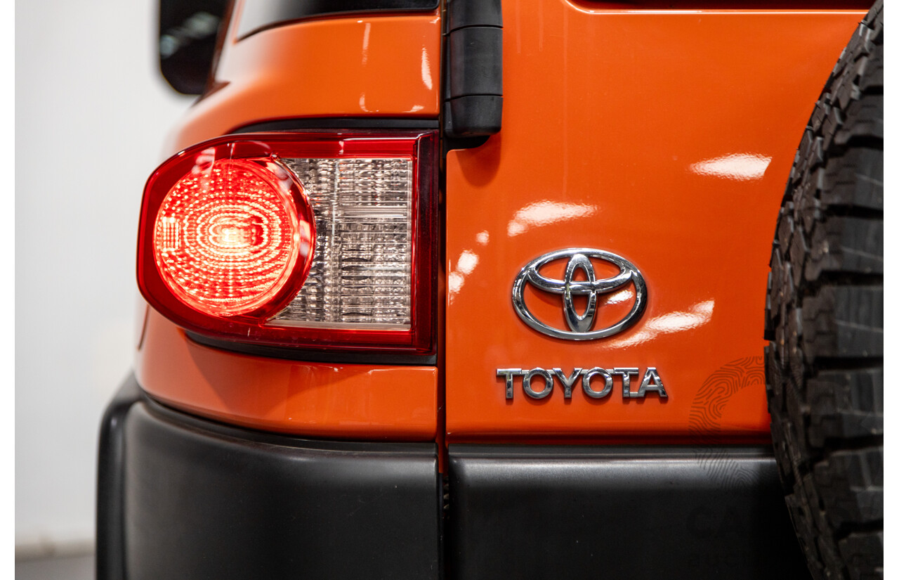 12/2012 Toyota Fj Cruiser (4x4) GSJ15R 4d Wagon Orange Clay V6 4.0L