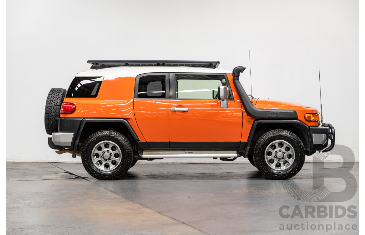 12/2012 Toyota Fj Cruiser (4x4) GSJ15R 4d Wagon Orange Clay V6 4.0L