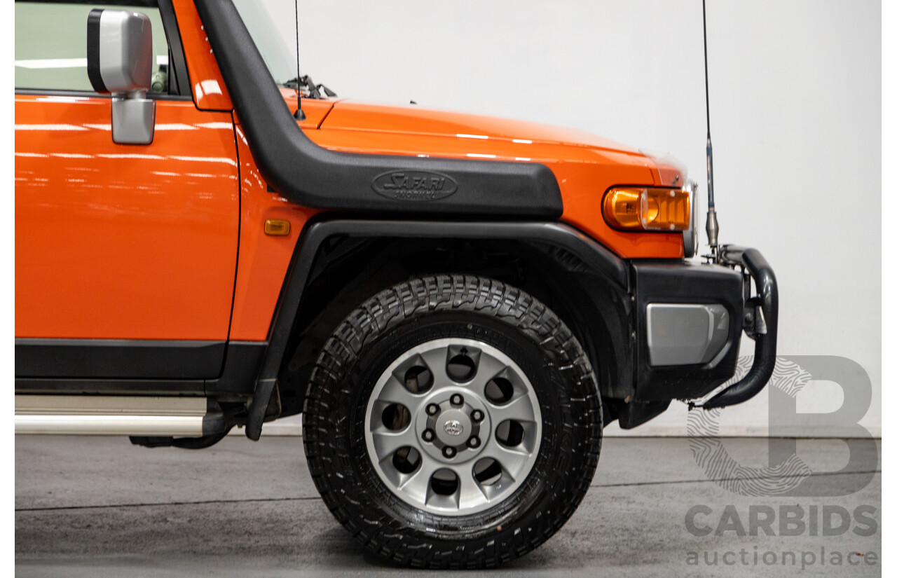 12/2012 Toyota Fj Cruiser (4x4) GSJ15R 4d Wagon Orange Clay V6 4.0L