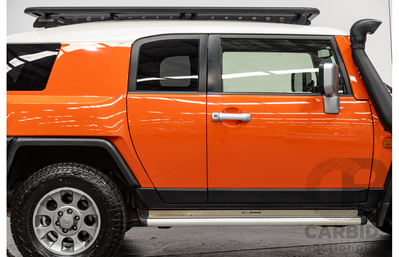 12/2012 Toyota Fj Cruiser (4x4) GSJ15R 4d Wagon Orange Clay V6 4.0L