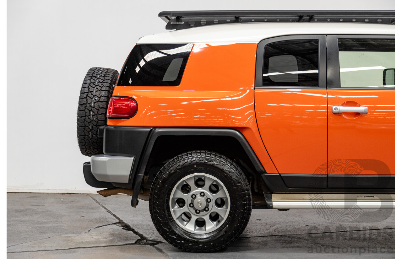 12/2012 Toyota Fj Cruiser (4x4) GSJ15R 4d Wagon Orange Clay V6 4.0L