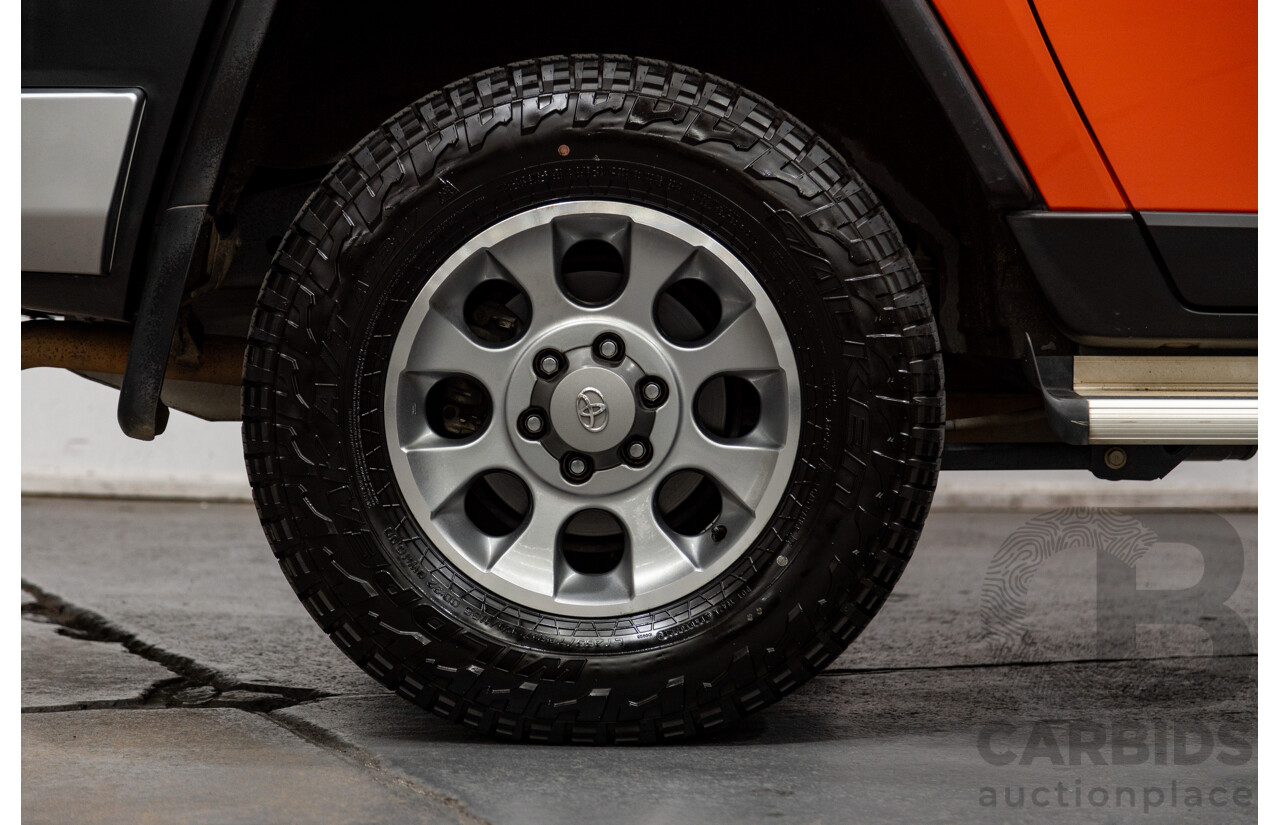 12/2012 Toyota Fj Cruiser (4x4) GSJ15R 4d Wagon Orange Clay V6 4.0L