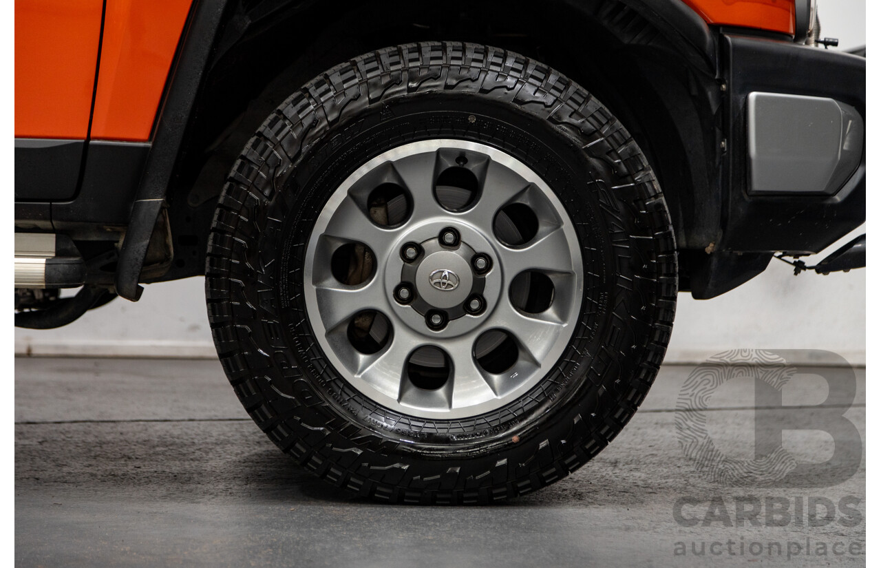 12/2012 Toyota Fj Cruiser (4x4) GSJ15R 4d Wagon Orange Clay V6 4.0L