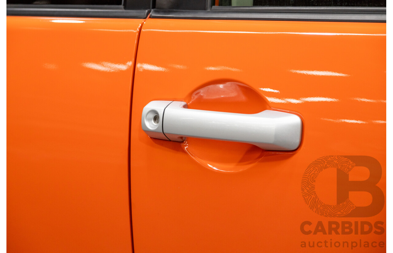 12/2012 Toyota Fj Cruiser (4x4) GSJ15R 4d Wagon Orange Clay V6 4.0L