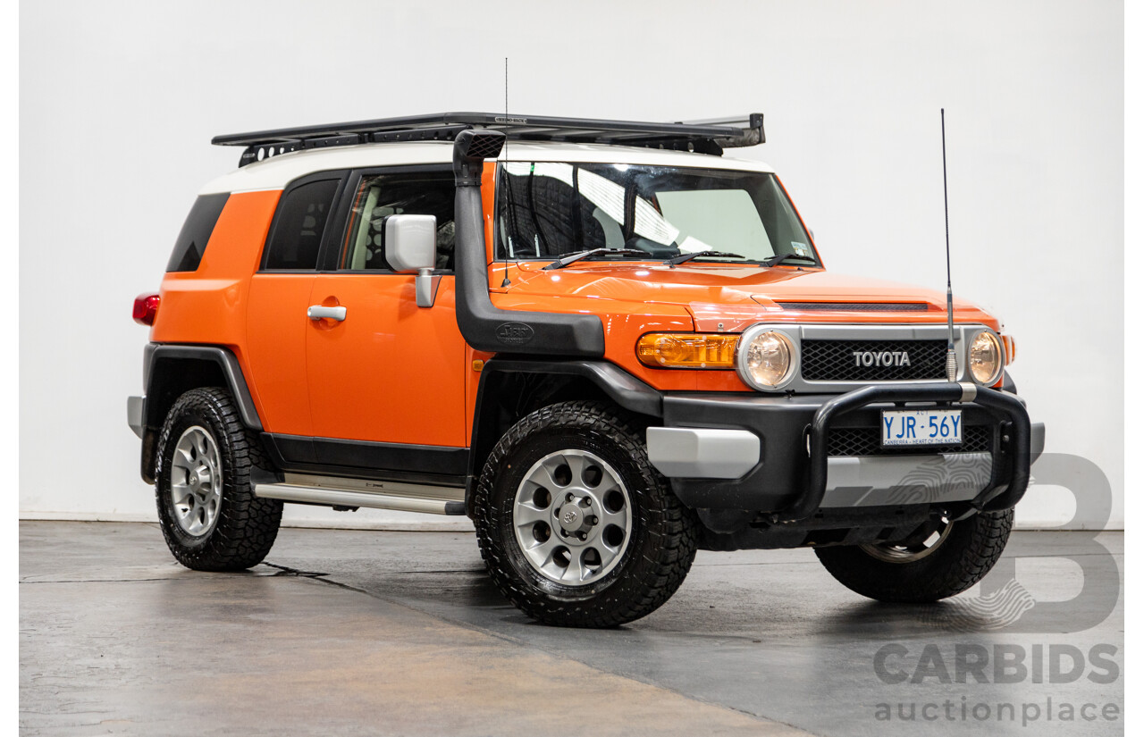 12/2012 Toyota Fj Cruiser (4x4) GSJ15R 4d Wagon Orange Clay V6 4.0L