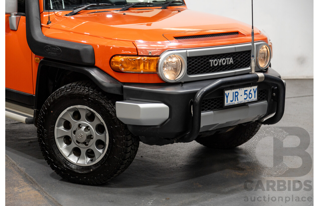 12/2012 Toyota Fj Cruiser (4x4) GSJ15R 4d Wagon Orange Clay V6 4.0L