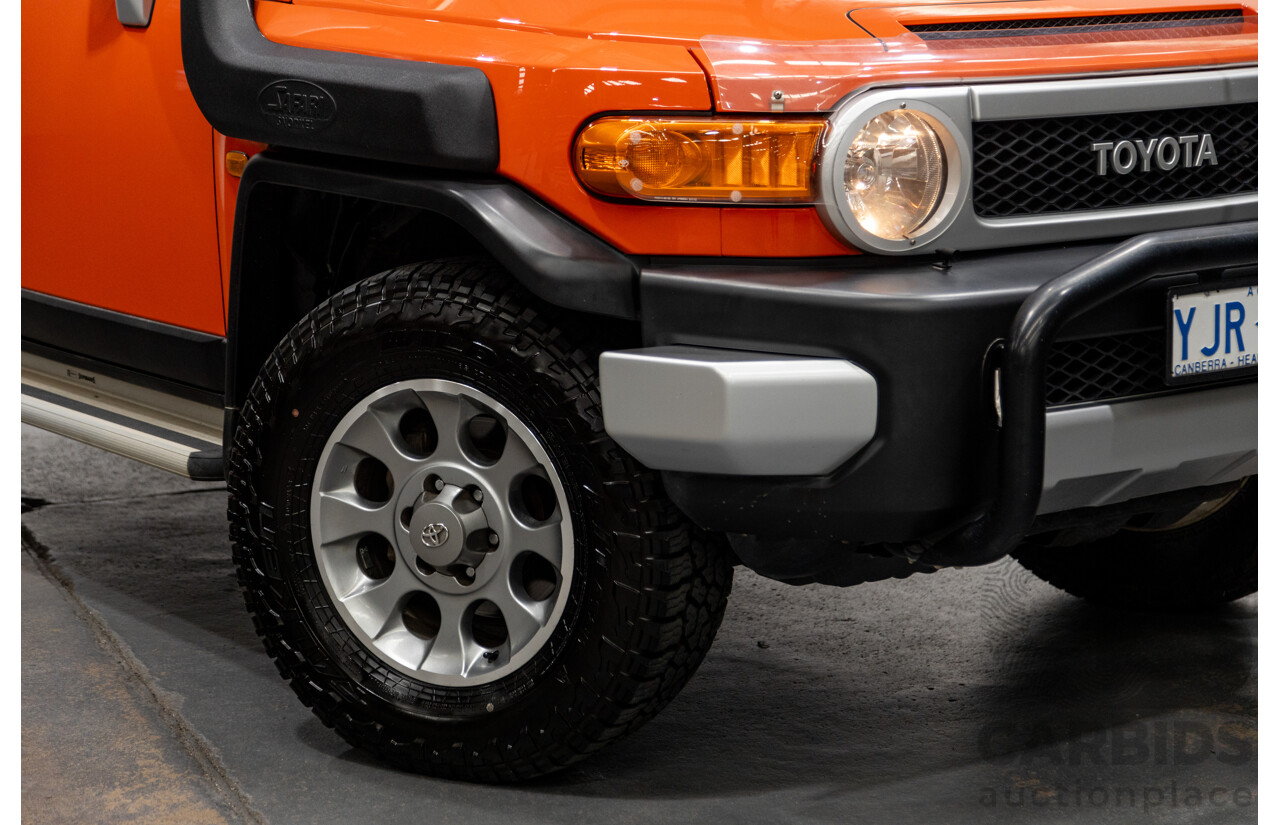 12/2012 Toyota Fj Cruiser (4x4) GSJ15R 4d Wagon Orange Clay V6 4.0L