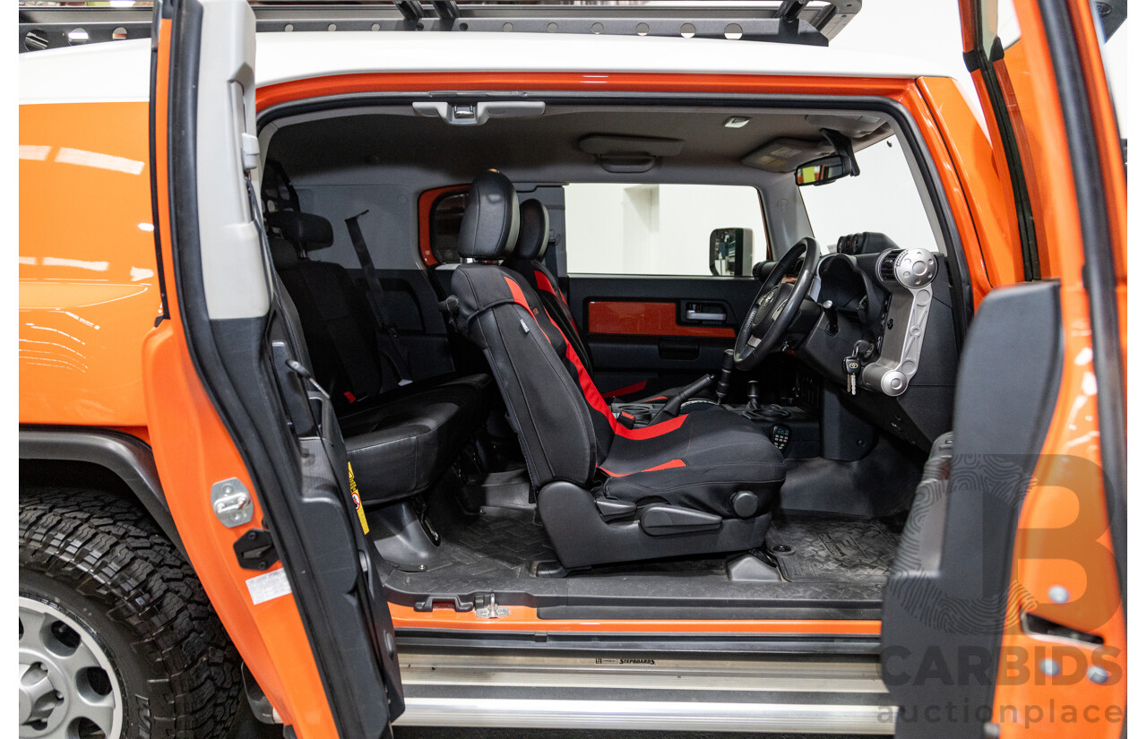 12/2012 Toyota Fj Cruiser (4x4) GSJ15R 4d Wagon Orange Clay V6 4.0L