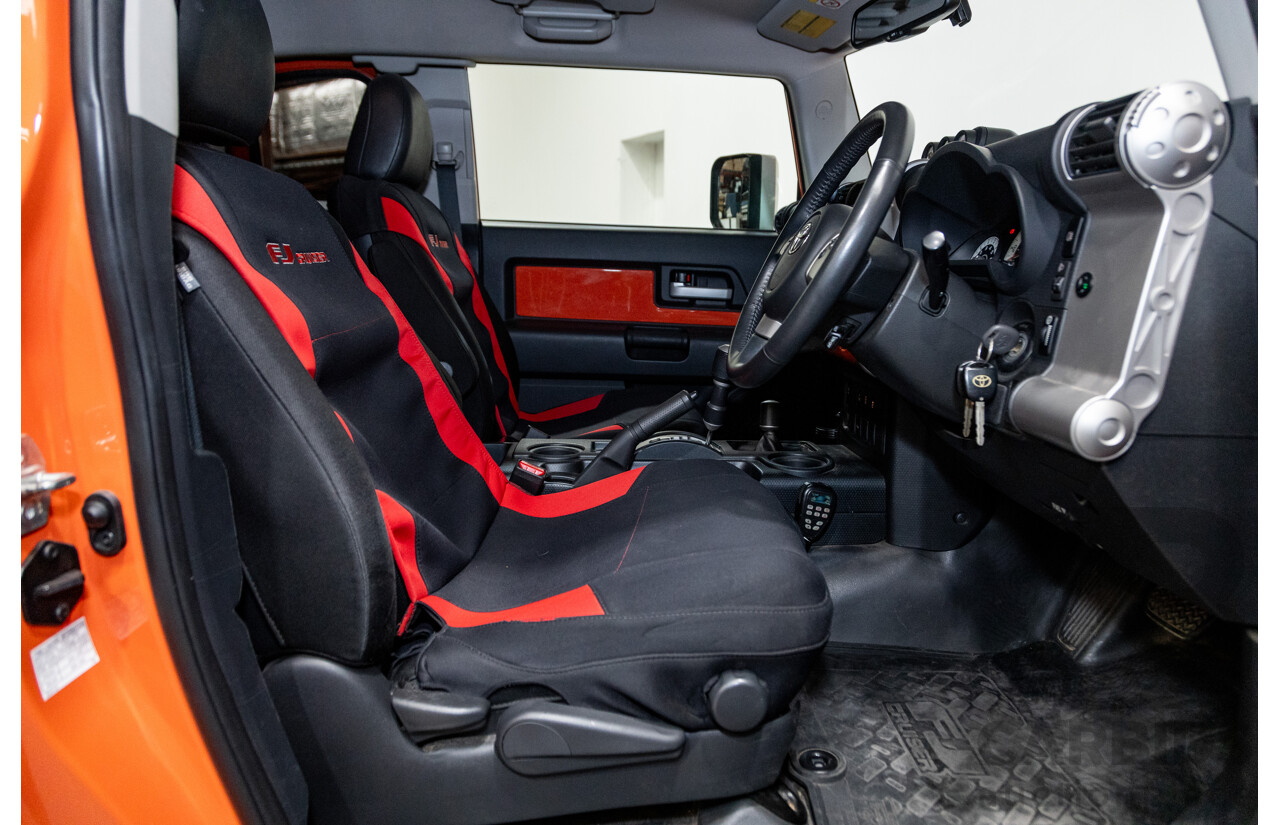 12/2012 Toyota Fj Cruiser (4x4) GSJ15R 4d Wagon Orange Clay V6 4.0L