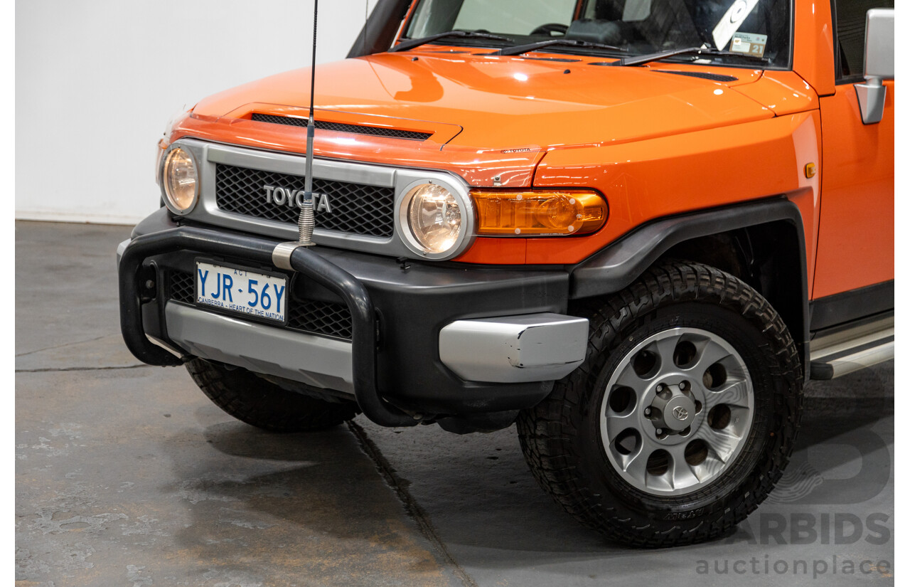 12/2012 Toyota Fj Cruiser (4x4) GSJ15R 4d Wagon Orange Clay V6 4.0L