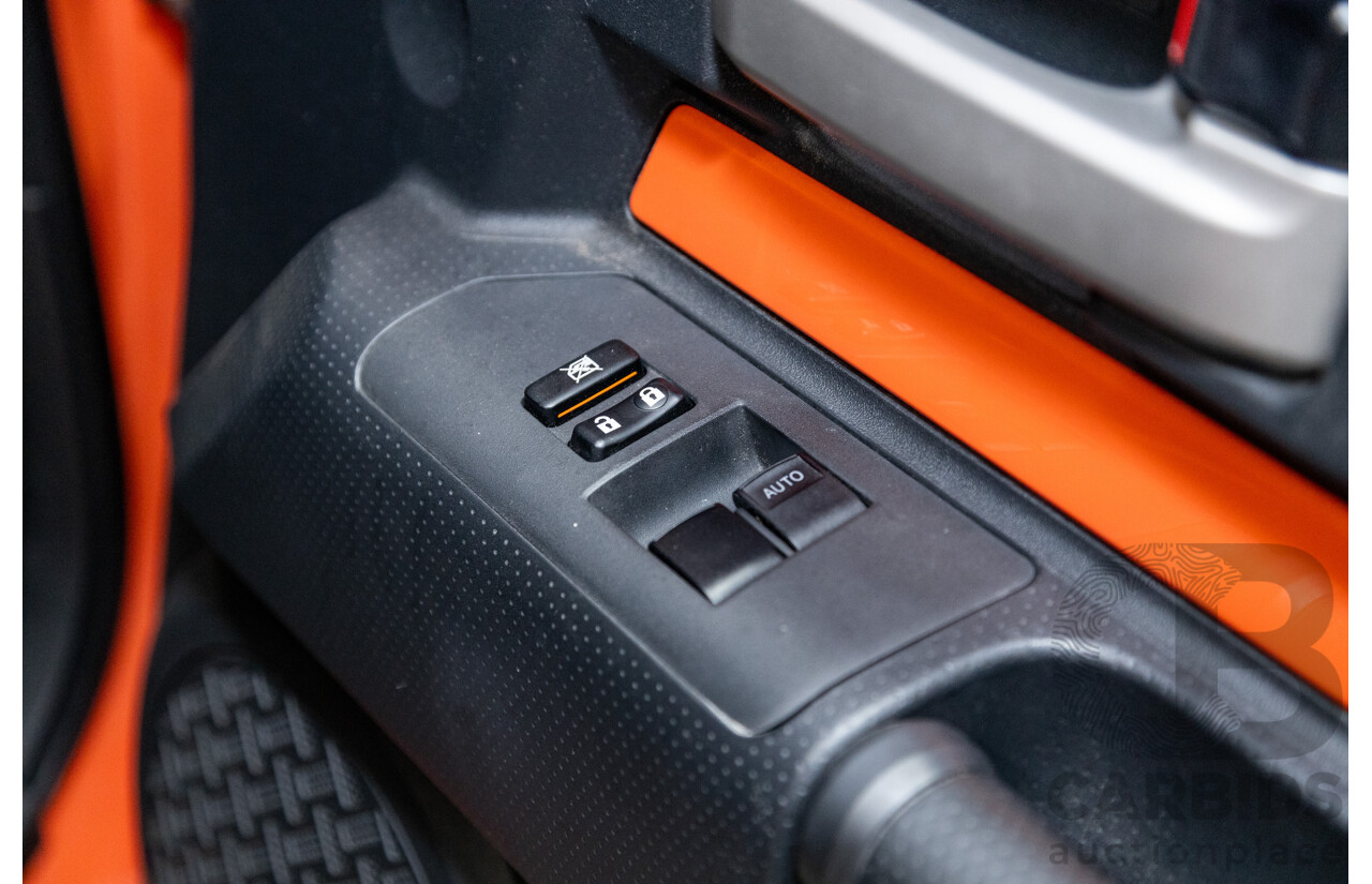 12/2012 Toyota Fj Cruiser (4x4) GSJ15R 4d Wagon Orange Clay V6 4.0L