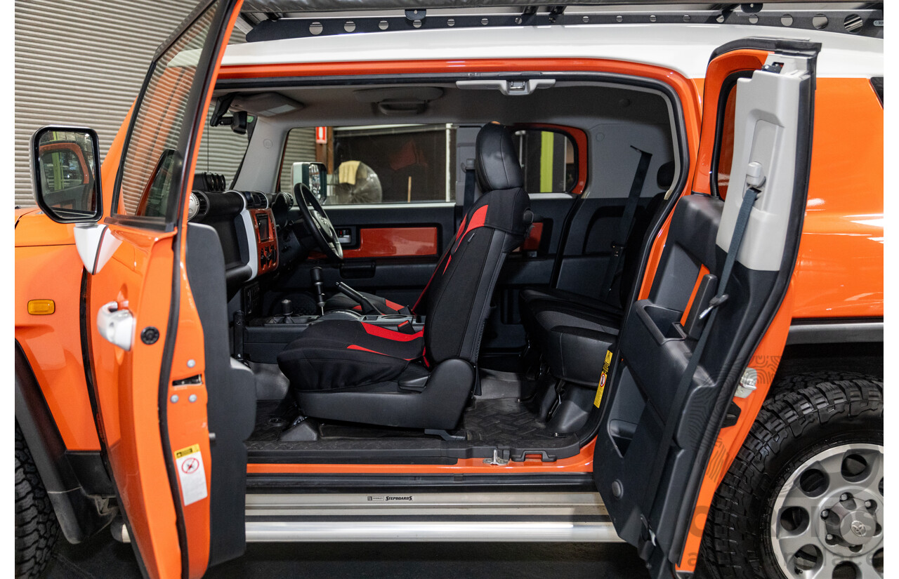 12/2012 Toyota Fj Cruiser (4x4) GSJ15R 4d Wagon Orange Clay V6 4.0L