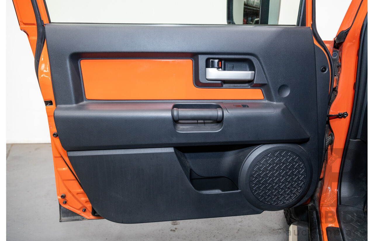 12/2012 Toyota Fj Cruiser (4x4) GSJ15R 4d Wagon Orange Clay V6 4.0L