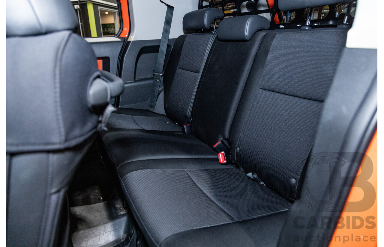 12/2012 Toyota Fj Cruiser (4x4) GSJ15R 4d Wagon Orange Clay V6 4.0L