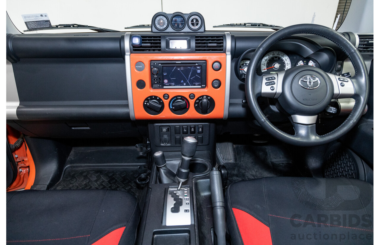 12/2012 Toyota Fj Cruiser (4x4) GSJ15R 4d Wagon Orange Clay V6 4.0L