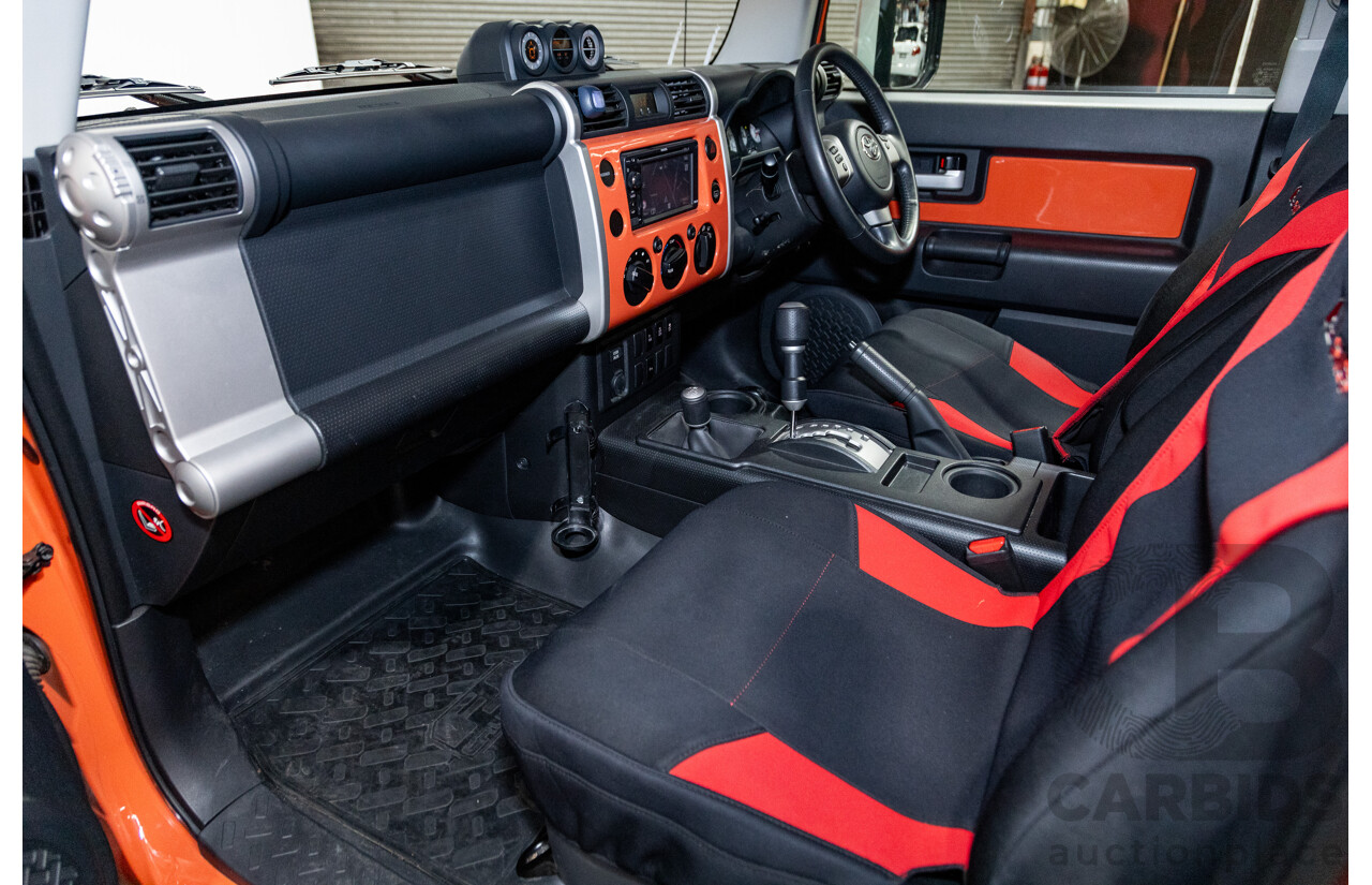 12/2012 Toyota Fj Cruiser (4x4) GSJ15R 4d Wagon Orange Clay V6 4.0L