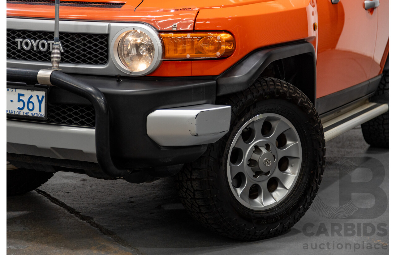 12/2012 Toyota Fj Cruiser (4x4) GSJ15R 4d Wagon Orange Clay V6 4.0L