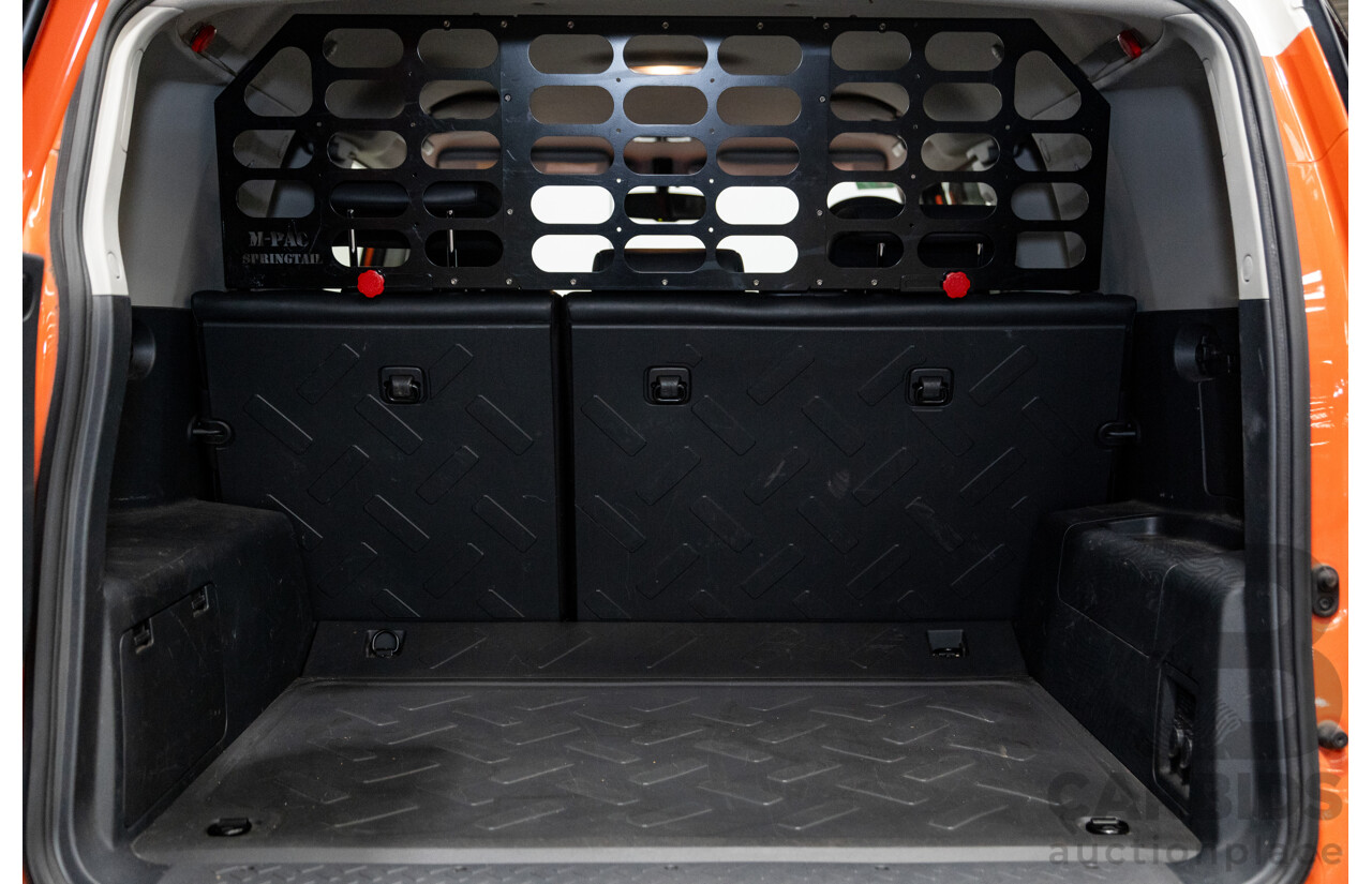 12/2012 Toyota Fj Cruiser (4x4) GSJ15R 4d Wagon Orange Clay V6 4.0L