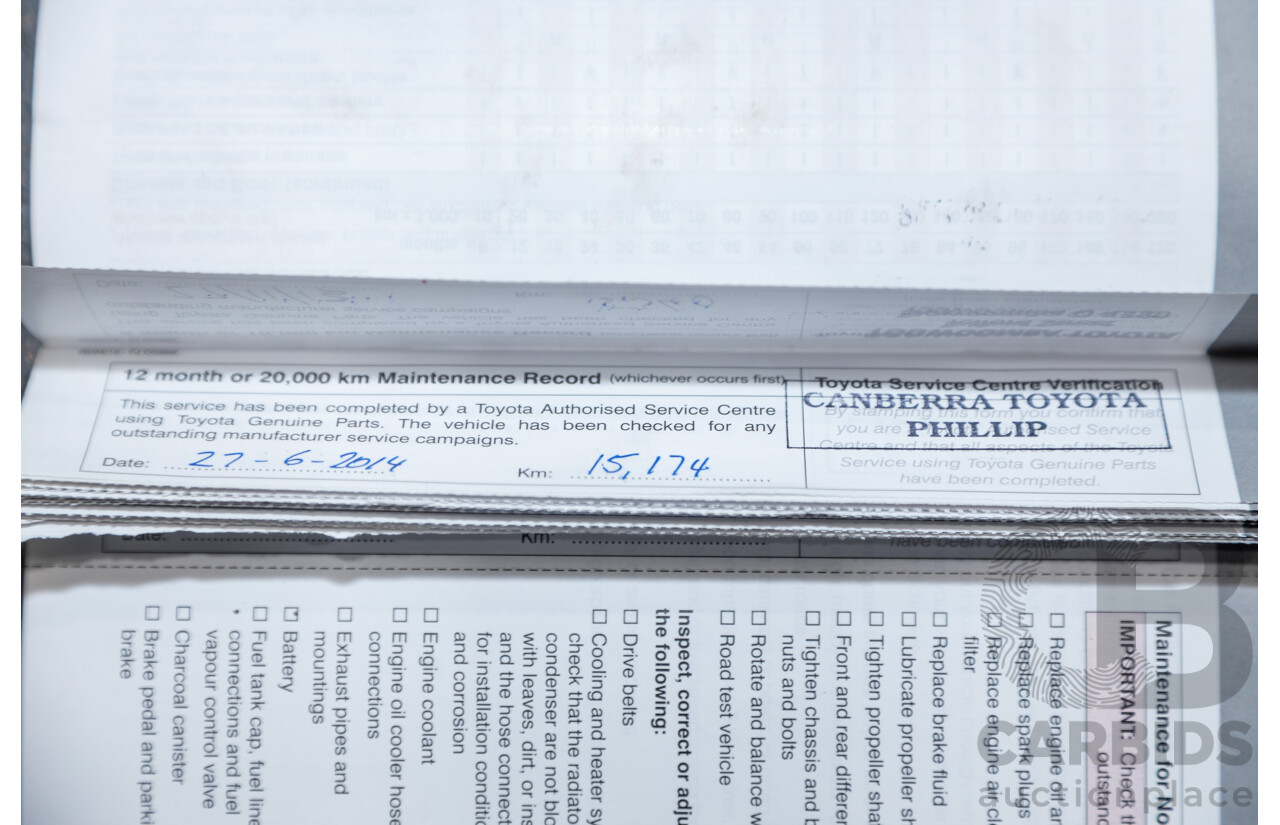 12/2012 Toyota Fj Cruiser (4x4) GSJ15R 4d Wagon Orange Clay V6 4.0L