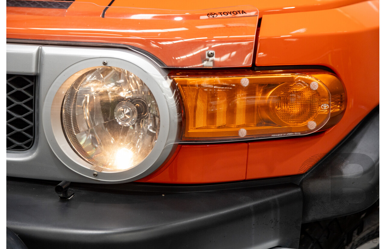 12/2012 Toyota Fj Cruiser (4x4) GSJ15R 4d Wagon Orange Clay V6 4.0L