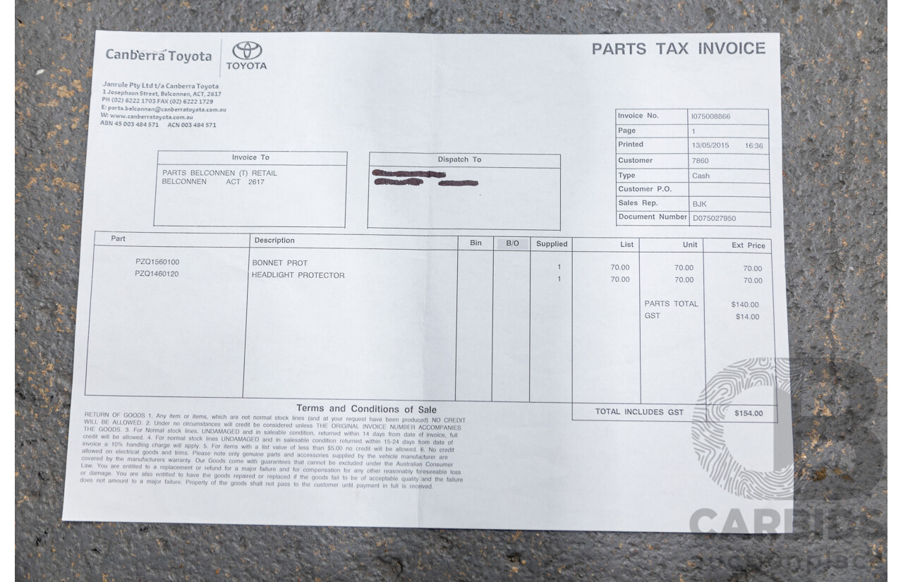12/2012 Toyota Fj Cruiser (4x4) GSJ15R 4d Wagon Orange Clay V6 4.0L