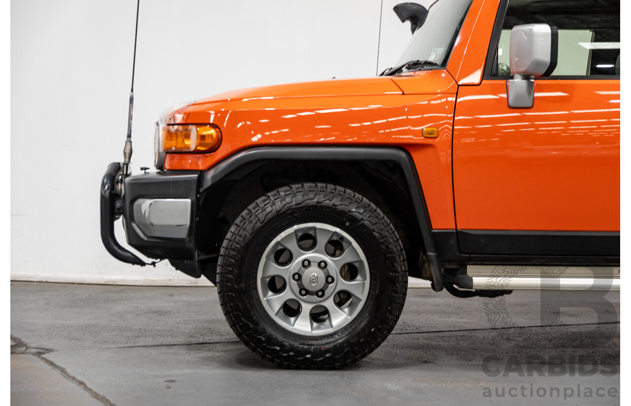 12/2012 Toyota Fj Cruiser (4x4) GSJ15R 4d Wagon Orange Clay V6 4.0L