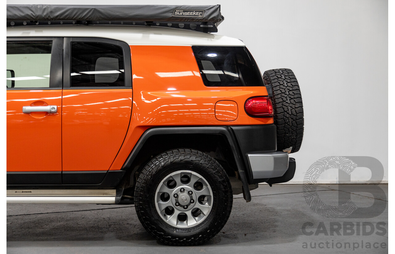 12/2012 Toyota Fj Cruiser (4x4) GSJ15R 4d Wagon Orange Clay V6 4.0L