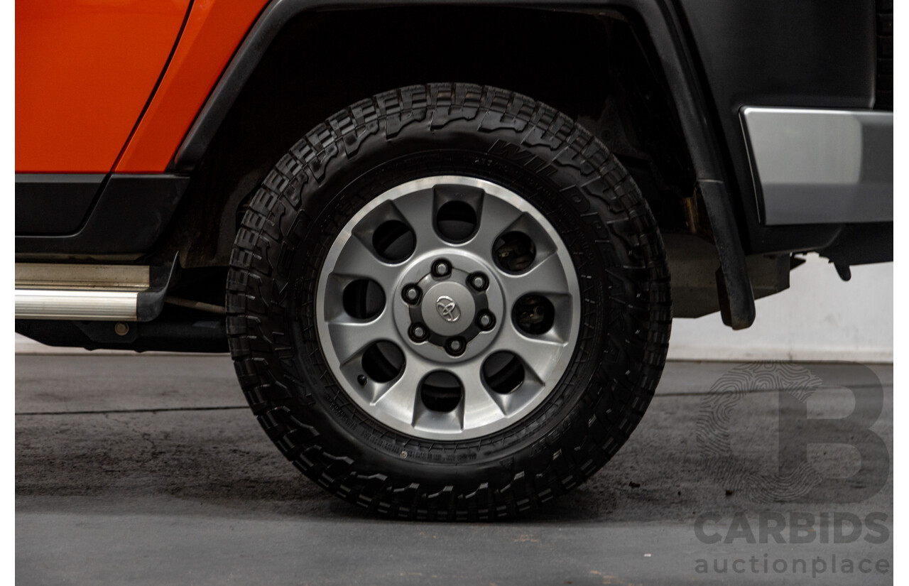 12/2012 Toyota Fj Cruiser (4x4) GSJ15R 4d Wagon Orange Clay V6 4.0L