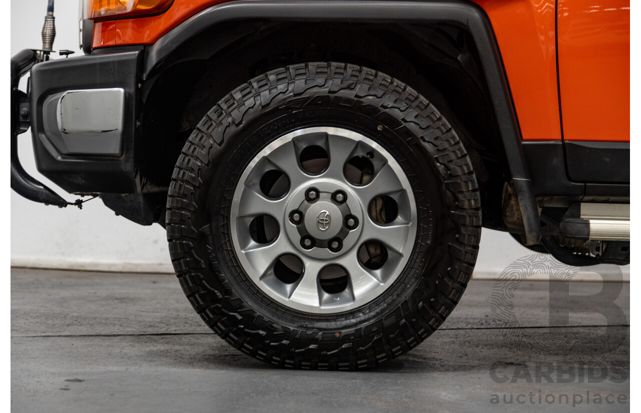 12/2012 Toyota Fj Cruiser (4x4) GSJ15R 4d Wagon Orange Clay V6 4.0L